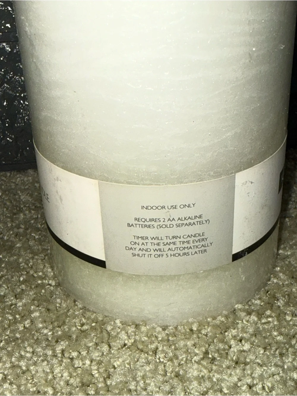 Hudson 63 flameless LED wax candle
